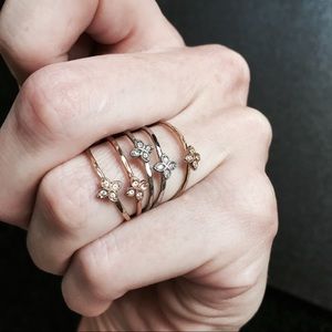 STELLA & DOT 5 STACK RINGS CHLOE ISABEL GORJANA